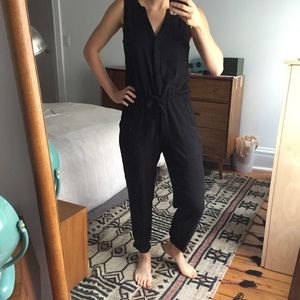 Black Sleeveless Jumpsuit